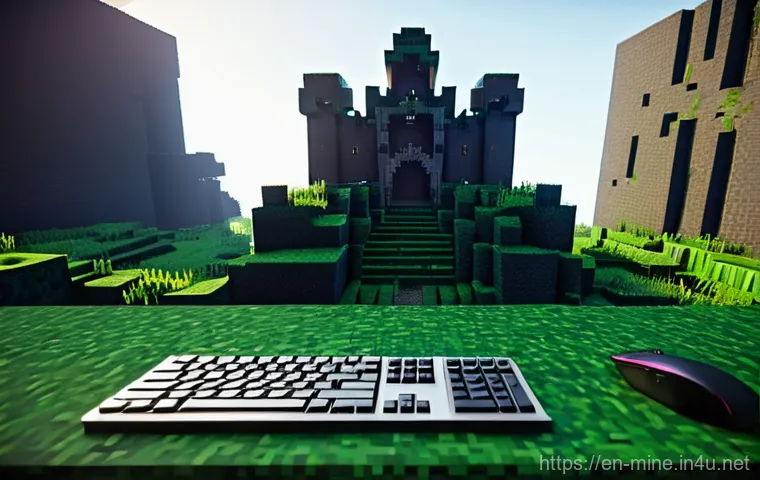 마인크래프트 창작 맵 공모전 - **The Architect's Vision Unfolds:** A young, enthusiastic Minecraft builder, appearing to be around ...