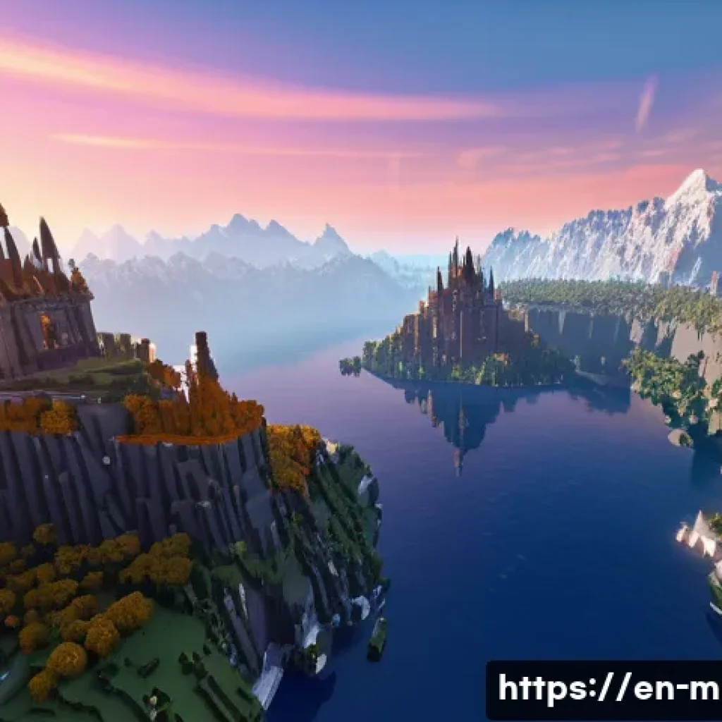 마인크래프트 리믹스 콘텐츠 제작 - **Prompt 1: The Architect's Vision: Grand Custom World** "A breathtaking panoramic shot of a met...